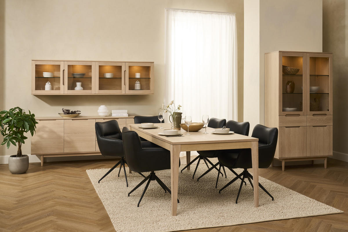 SIDEBOARD Eiche bianco - Eiche Bianco/Eichefarben, Holz/Holzwerkstoff (213/80/45cm) - Furnhouse
