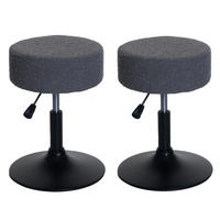 HOCKER Grau 2er-Set - Grau, Textil (37/57/37cm) - MCW