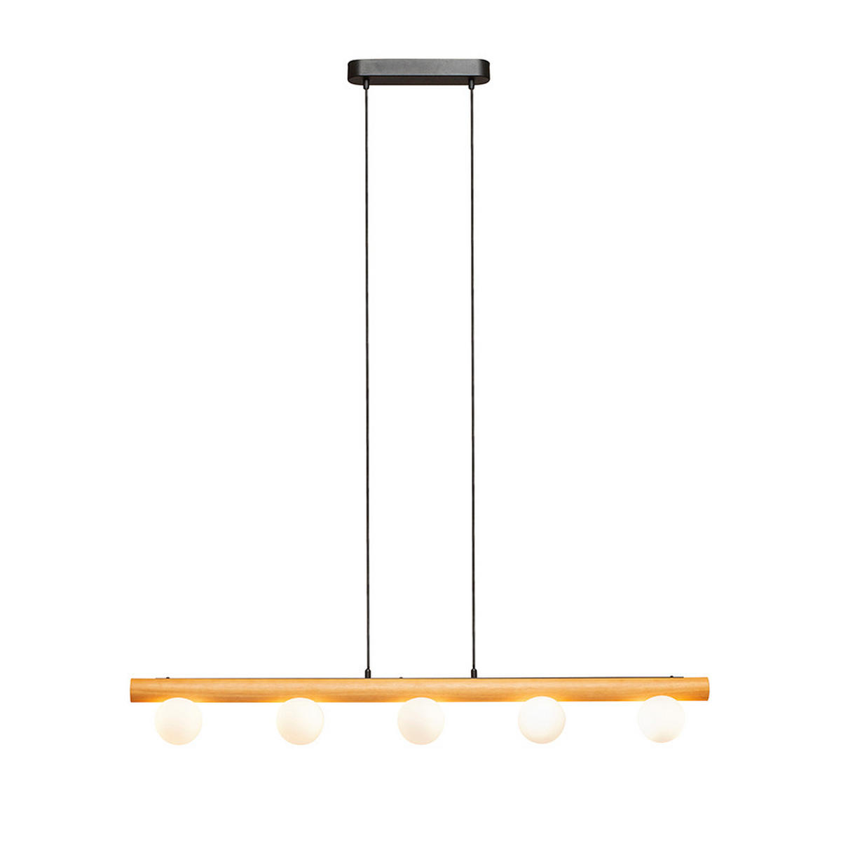 PENDELLEUCHTE NOCTIS Holz 35 W - Eichefarben, Metall (30/30/120cm) - Rendl