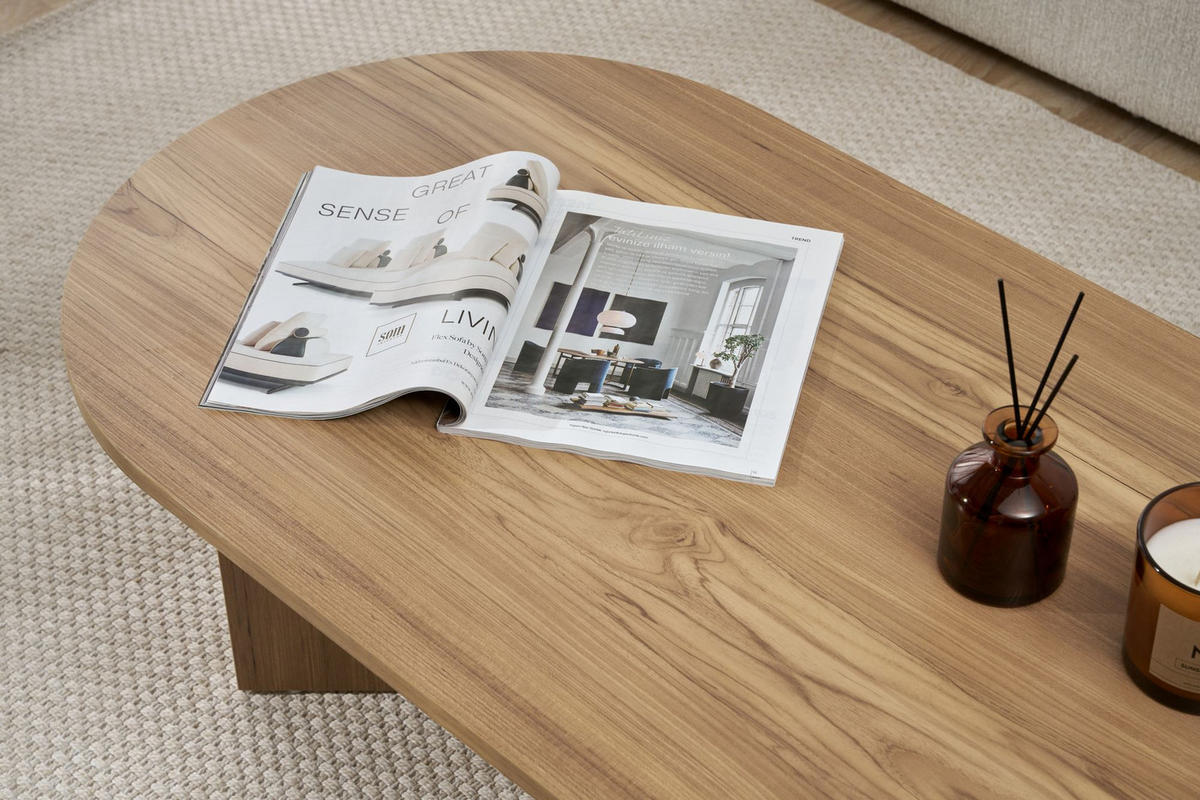 COUCHTISCH Sable Eiche - Eichefarben, Holz (60/119/40cm) - Habitat Garten