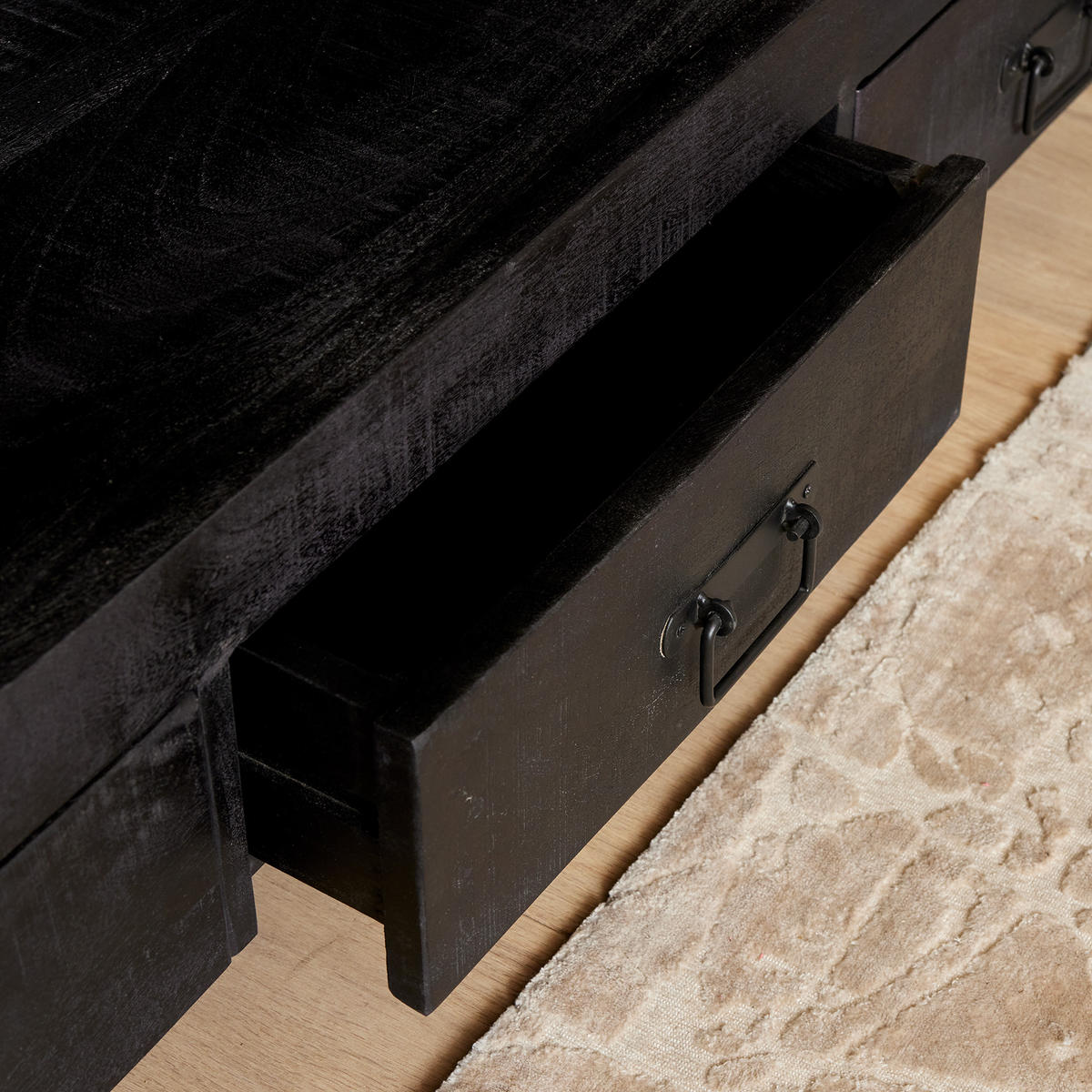 TV-MÖBEL Boaz Schwarz 45/180/60 cm - Schwarz, Holz (180/60/45cm) - Starfurn