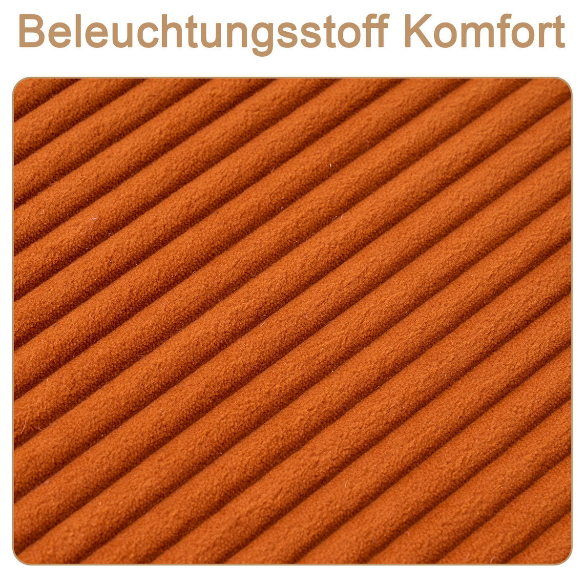 RECLINER Sofa Cord ergonomisch und ohne Montage 177/122/92 cm Orange - Orange, Textil (122/92/177cm) - Redom