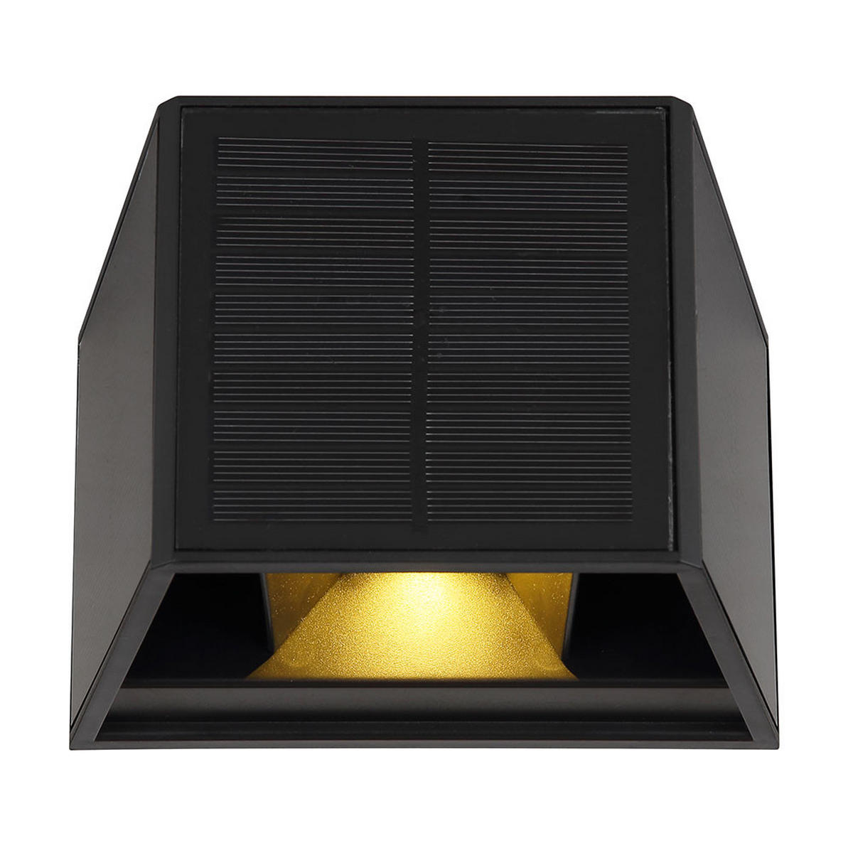 AUSSEN-WANDLEUCHTE, LED, Solar Up and Down, Schwarz, 2er Set - Schwarz, Kunststoff (9.6/9.9/15.4cm) - Globo Lighting