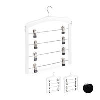 3XZÁVES na sukňu - biela, kov/drevo (38/43/2.5cm) - Relaxdays