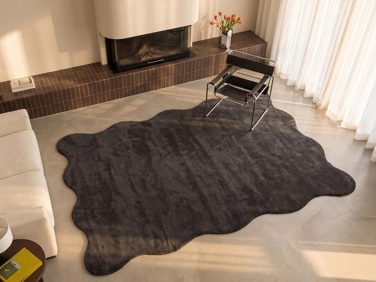WOHNZIMMERTEPPICH - 290 x 200 - stoff - anthrazitgrau Merone - Anthrazit, Textil (290/200cm) - Vente-Unique
