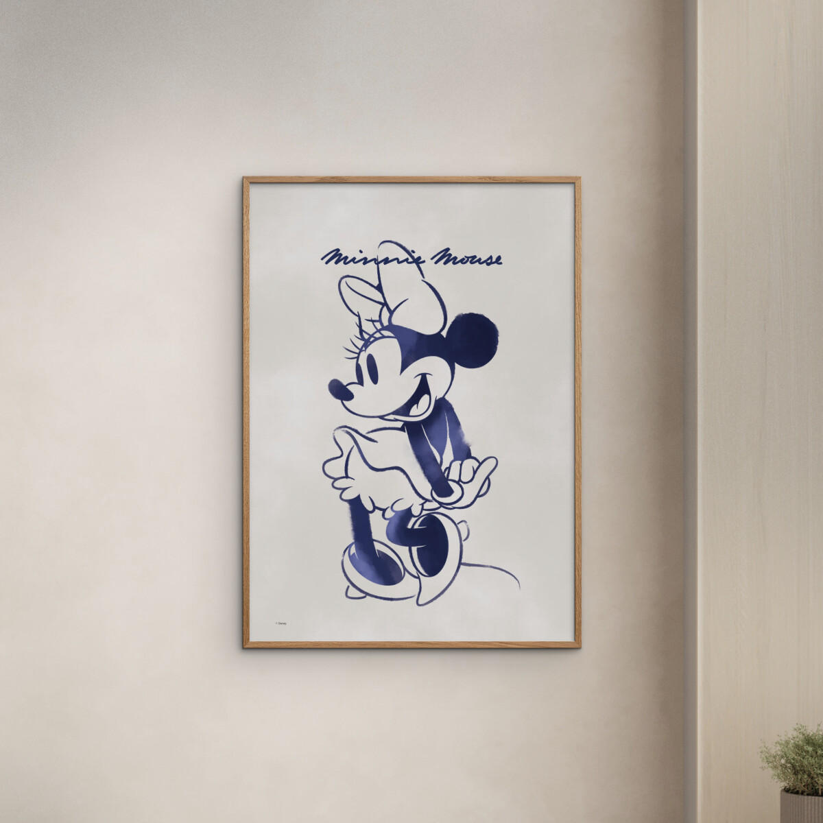 POSTER Disney - Minnie Mouse Blue - Blau, Papier (50/70/0.1cm) - Poster&Frame