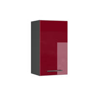 HÄNGESCHRANK Fame-Line Bordeaux Hochglanz 40 cm - Bordeaux/Anthrazit, Holzwerkstoff (40/72/34.1cm) - Vicco