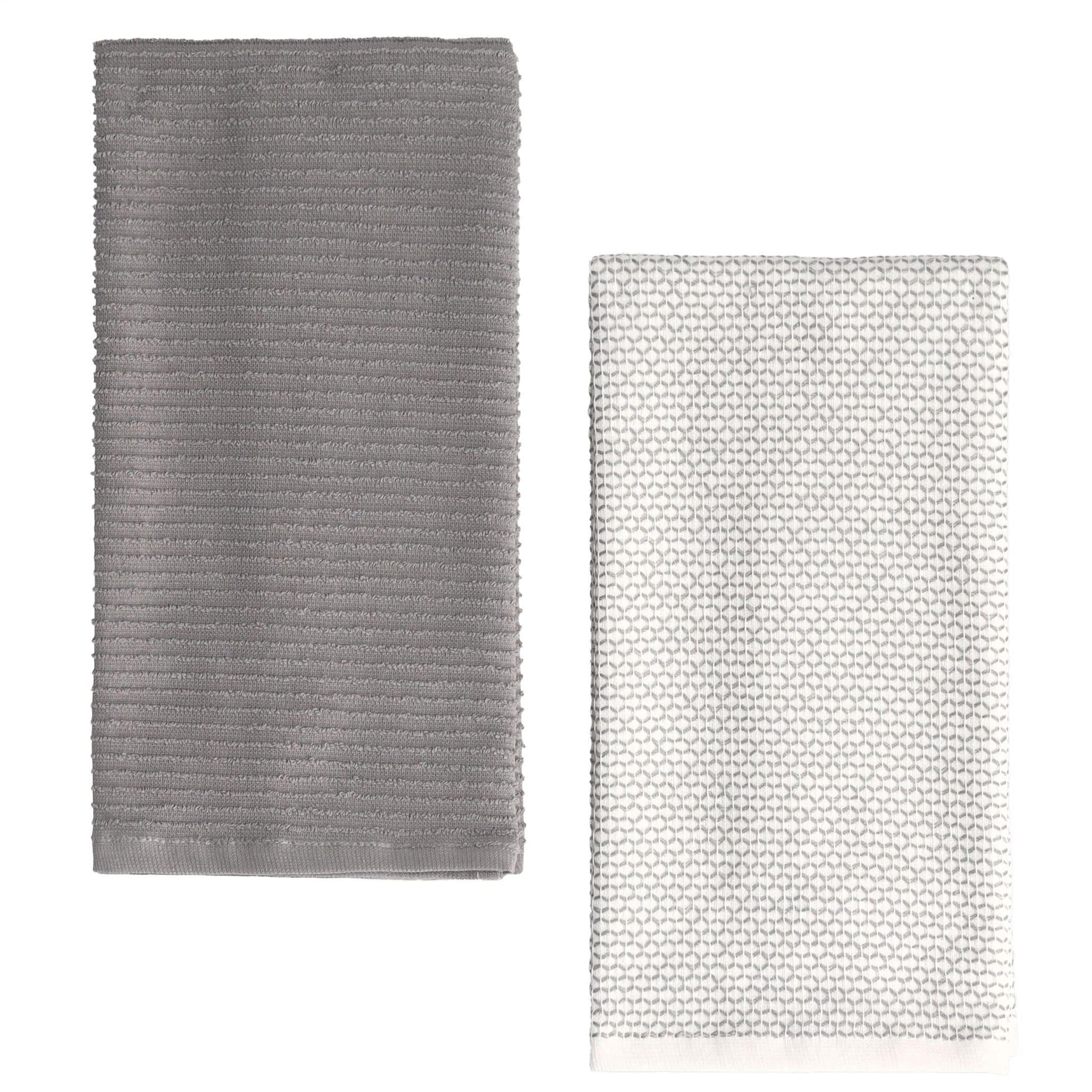 KÜCHENHANDTUCH-SET Charm (2er-Set) - Dunkelgrau, Textil (40/60cm) - home&you