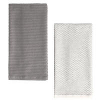 KÜCHENHANDTUCH-SET Charm (2er-Set) - Dunkelgrau, Textil (40/60cm) - home&you