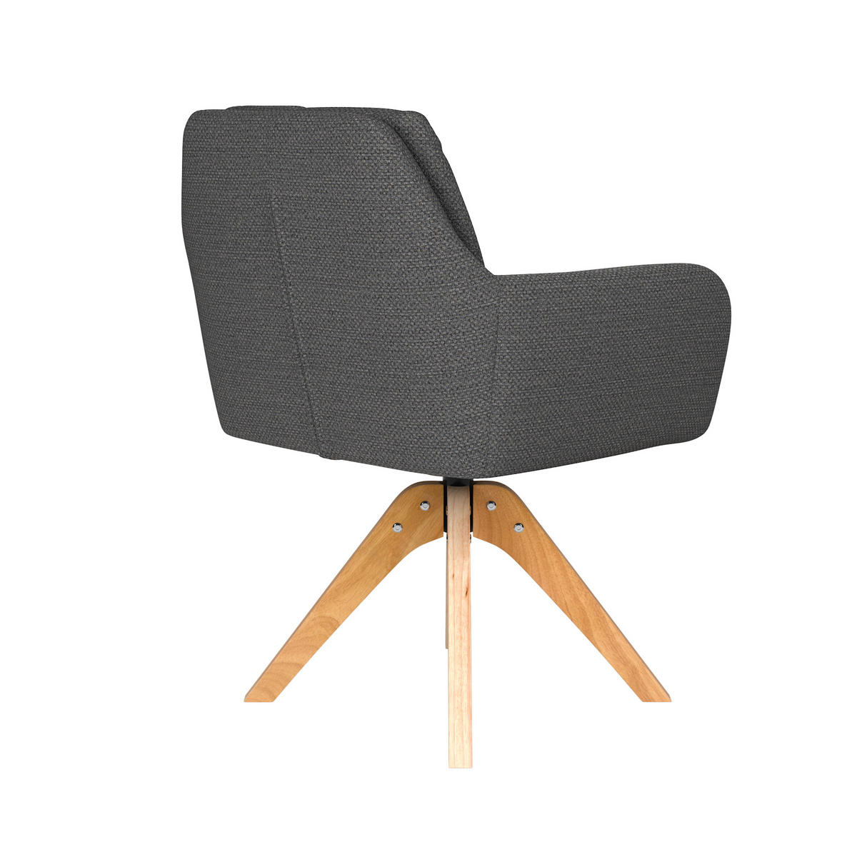 ESSZIMMERSTUHL Pete - Grau - 62/63/85 cm - Grau, Textil (63/85/62cm)