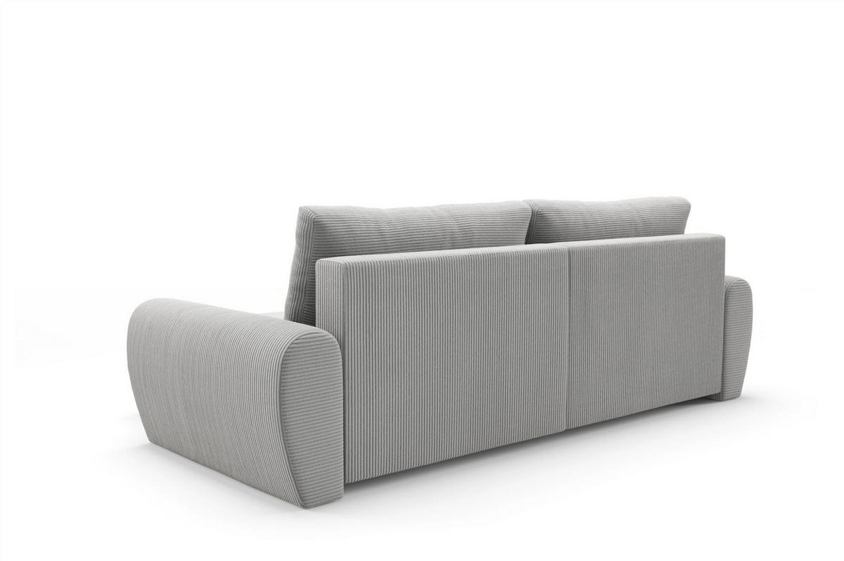 ECKSOFA Galan Mit Schlaffunktion - Weiß, Holzwerkstoff/Textil (153/253cm) - Fun Möbel