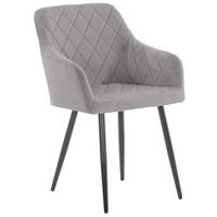 ESSZIMMERSTUHL Shila 84x47x44 cm grau - Grau, Textil (47/84/44cm) - furnicato