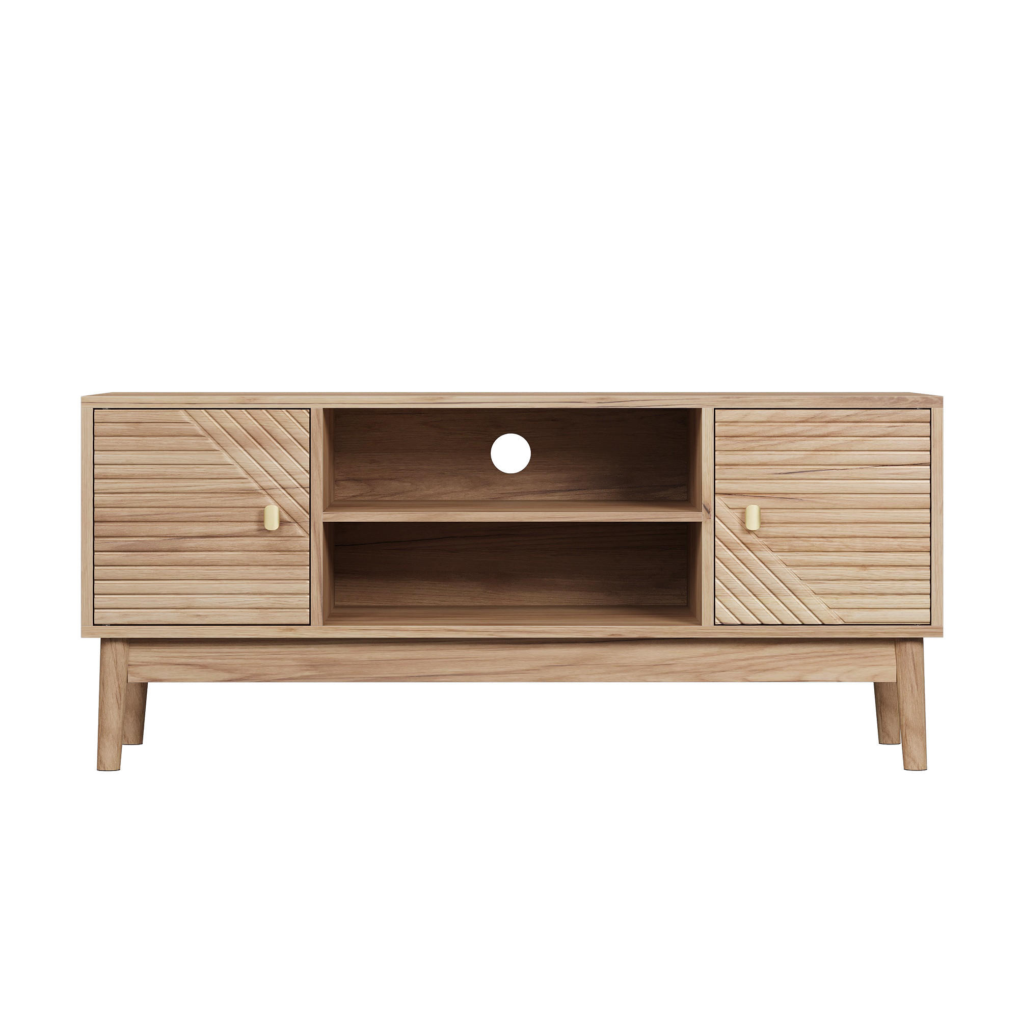 LOWBOARD Eichefarben 110/40/48 cm - Eichefarben, Holzwerkstoff (110/48/40cm) - PANGIVO