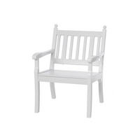 GARTENBANK Aruba 1 Sitzer Weiß 88 x 68 x 69 cm Witterungskunststoff & UV Beständiger Kunststoff - Weiß, Kunststoff (68/88/69cm) - PROREGAL