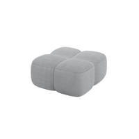 POUF Miko-Puf 90x90x45 cm Grau Cord Modular Sitzhocker - Anthrazit/Schwarz, Holzwerkstoff/Kunststoff (90/43/90cm) - ALTDECOR