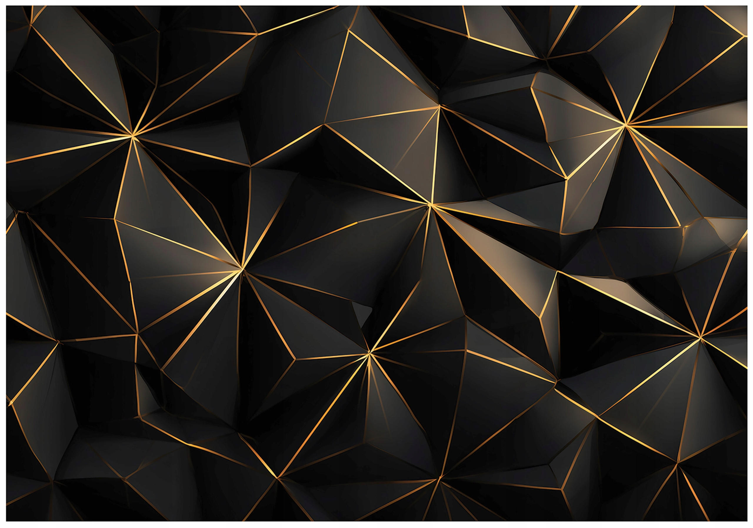 Wallarena ABSTRAKTNÍ geometrická fototapeta černá 300x210 cm