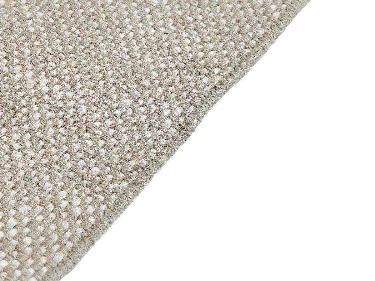 TEPPICH geflochten Tekeler 200/140 cm - Grau, Textil (140/200cm) - Beliani