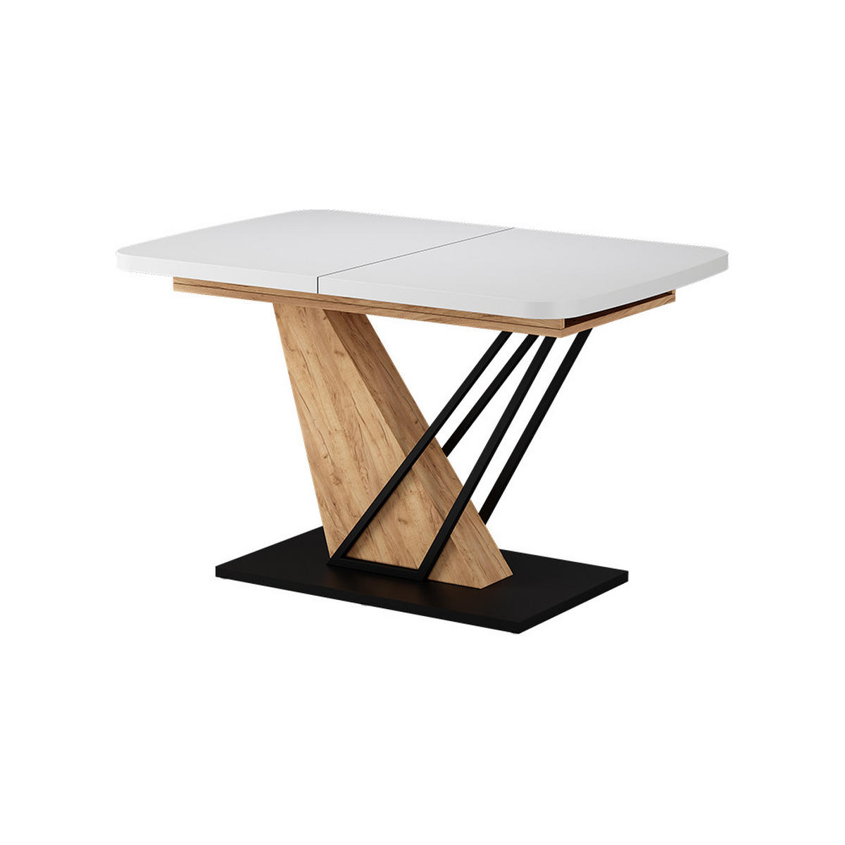 JÍDELNÍ STŮL Fenaro Bílý/zlatý dub - bílá/medově dubová, kompozitní dřevo (80/120/77.4cm) - Vicco