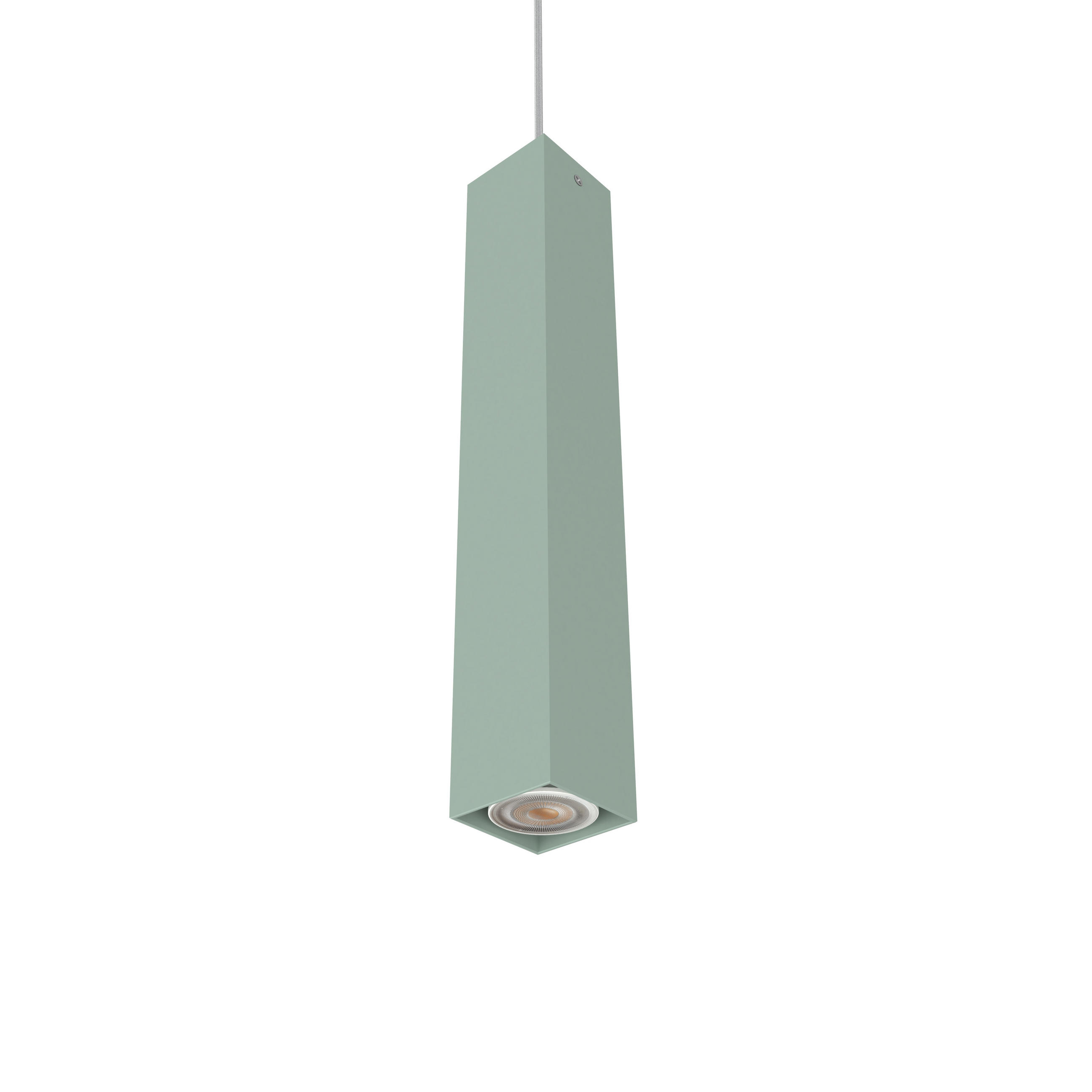 HÄNGELEUCHTE Cube H40 - Grün, Metall (6/6/40cm) - Lumicom