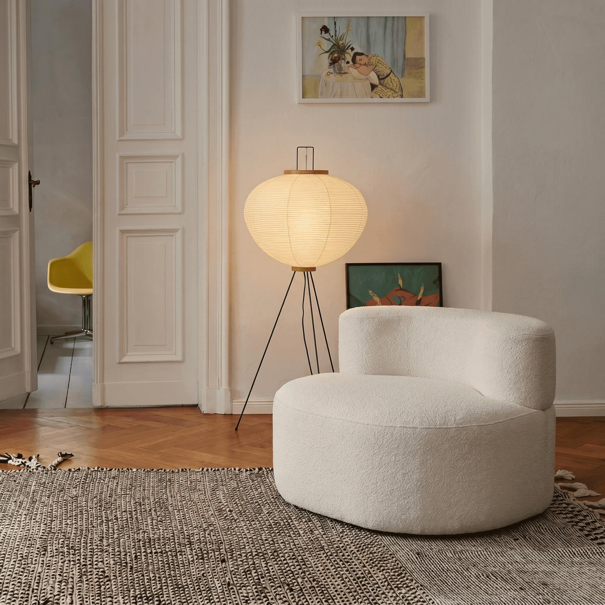 WOHNZIMMERSESSEL Milo 1-Sitzer - Weiß - Weiß, Textil (110/75/102cm) - COCO Living