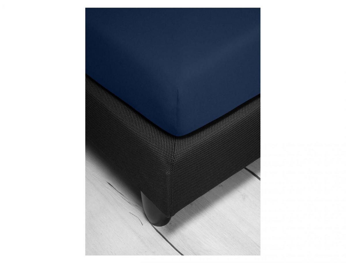 SPANNBETTTUCH VESUV 0012 - Blau, Textil (100/200cm) - Irisette
