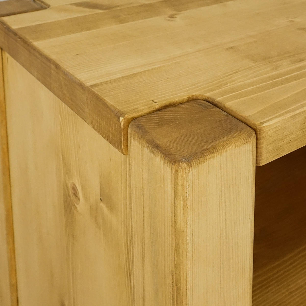 HIGHBOARD aus Massivholz Sara - Honig, Holz (110/140/50cm) - Seart