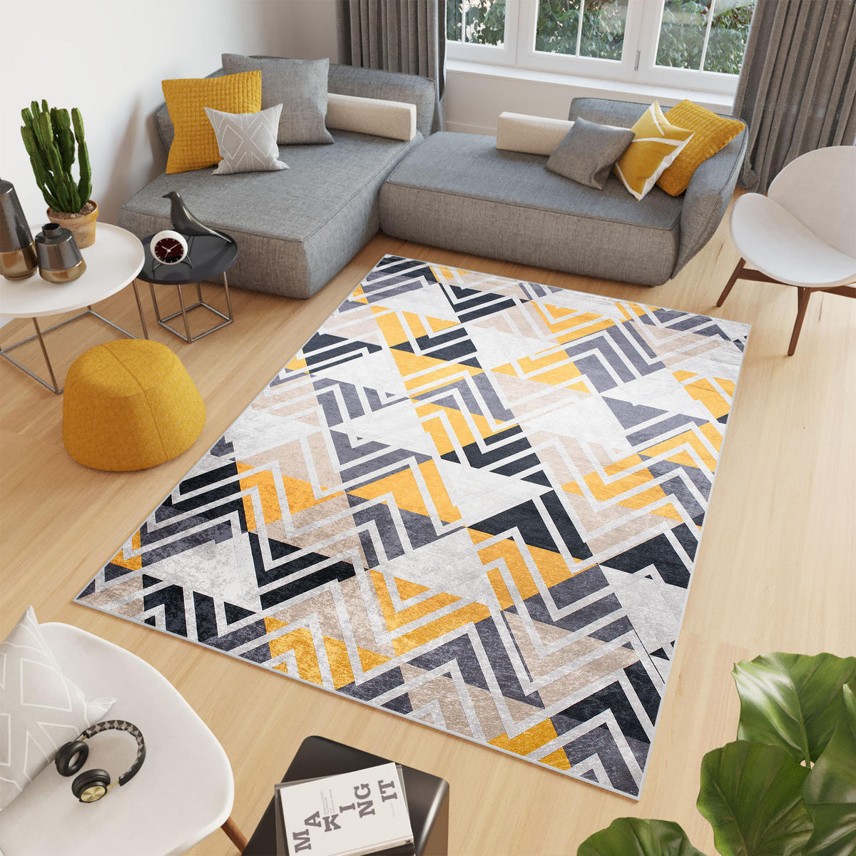 TEPPICH TOSCANA Multicolor 120/170 cm - Multicolor, Textil (120/170cm) - Tapiso
