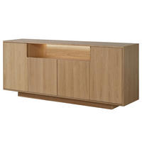 SIDEBOARD - Eiche teilmassiv - Eiche - Braun, Eichenholz/Holz (180/75/40cm) - home24