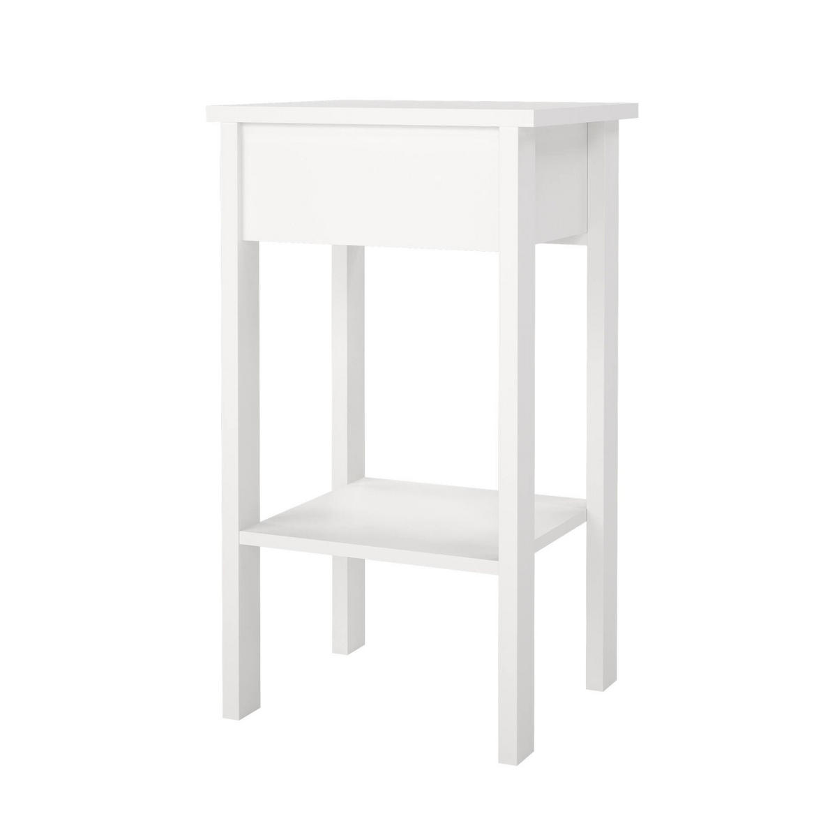 NACHTTISCH Weiß 34.2/40/70.1 cm - Weiß, Holzwerkstoff (40/70.1/34.2cm) - DMORA
