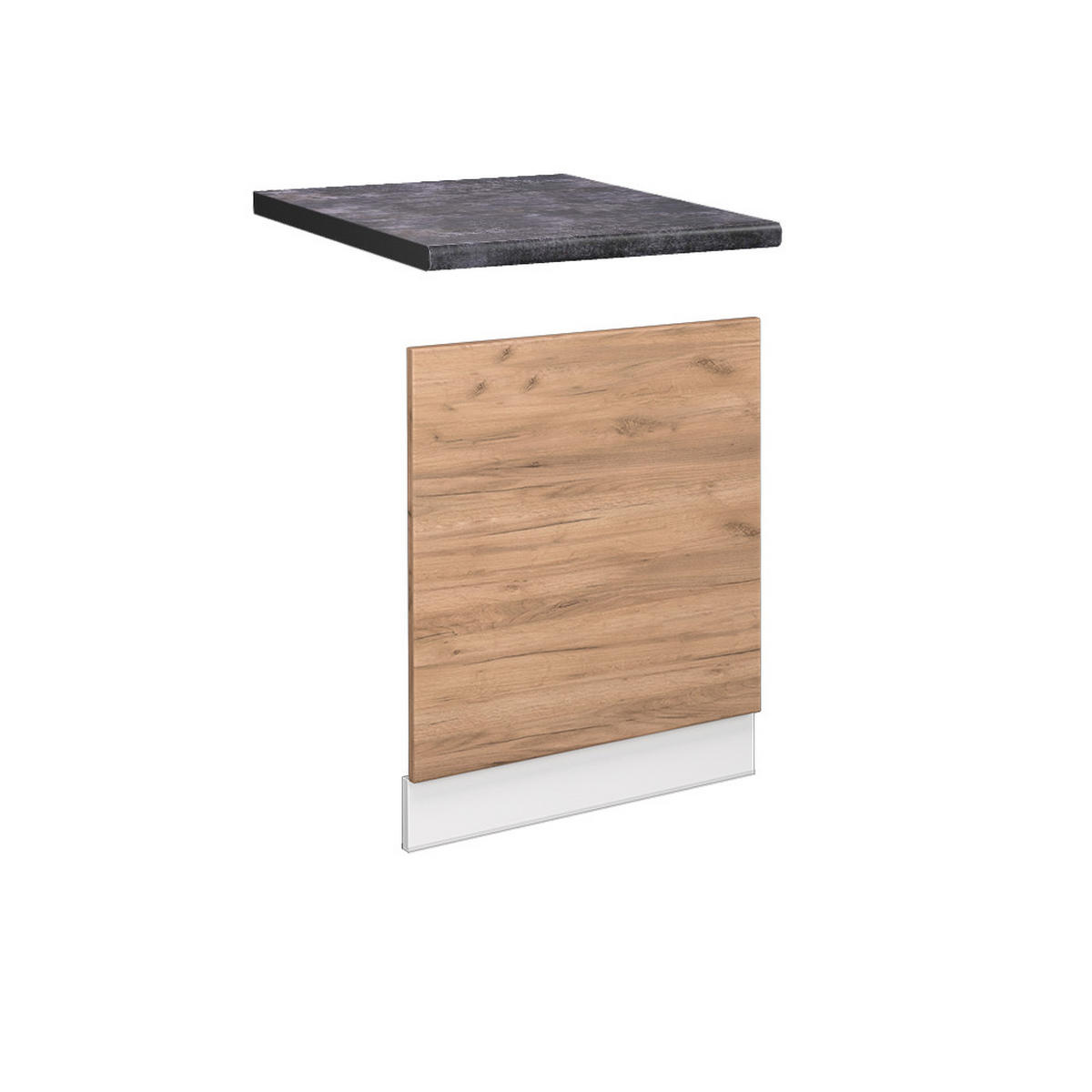 FRONTBLENDE Fame-Line Goldkraft Eiche 60 cm, AP Anthrazit - Honigeiche/Eiche Wotan, Holzwerkstoff (60/67.4/1.6cm) - Vicco