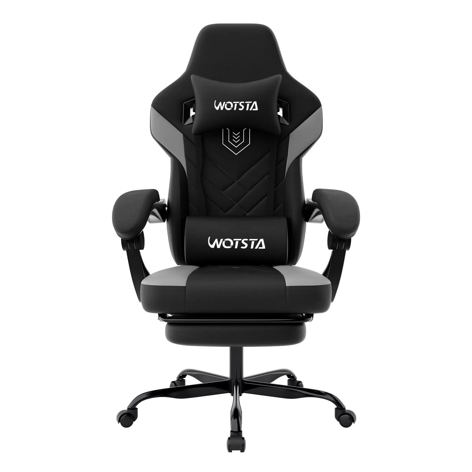 GAMINGSTUHL mit Fußstütze Verstellbar Schwarz - Schwarz, Metall (63/127/53cm) - Kaket