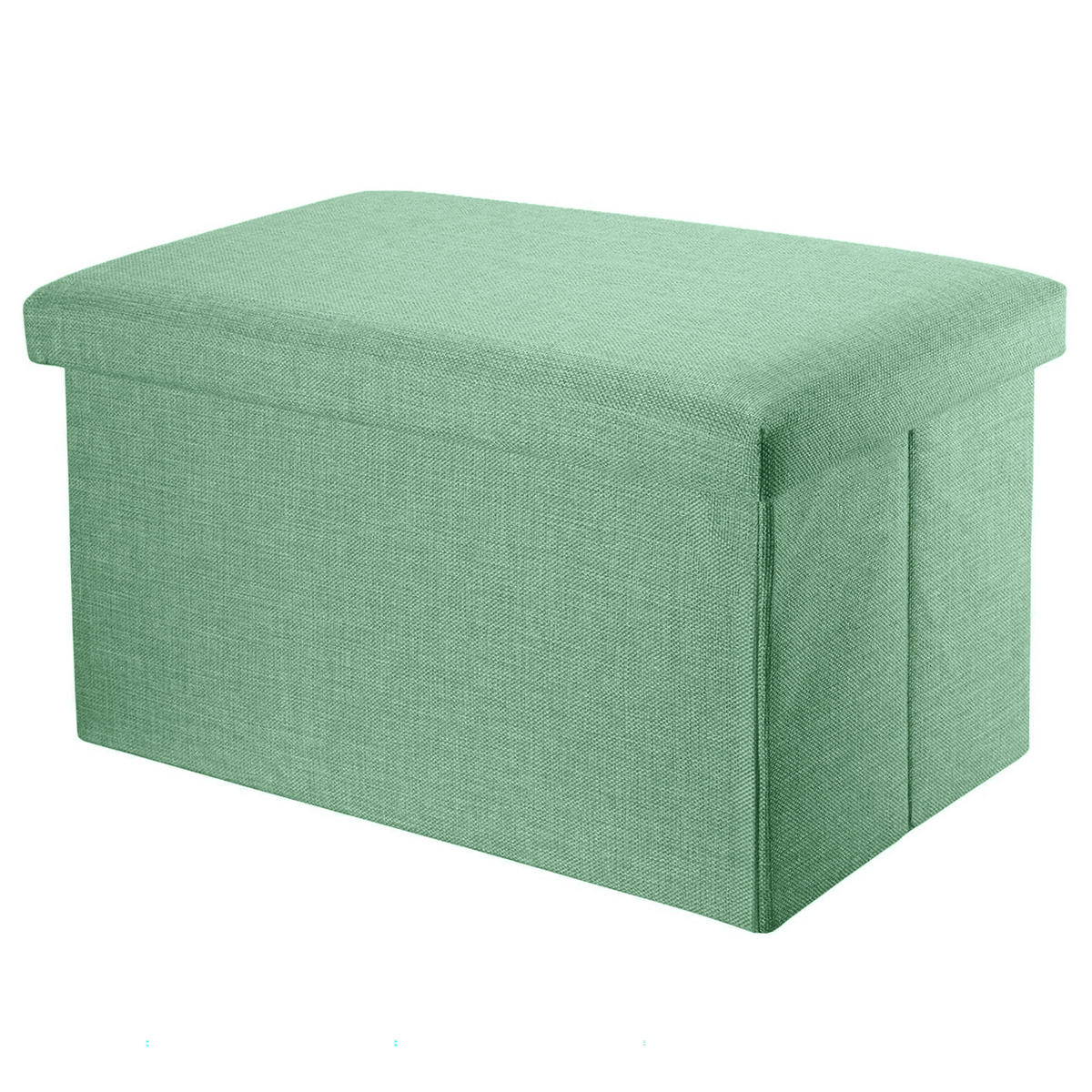 SITZBANK Faltbar in Leinen Optik 78/38/38 cm (Grün) - Grün, Textil (78/38/38cm) - Intirilife