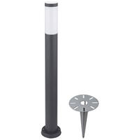 LED STEHLEUCHTE BOSTON Edelstahl Anthrazit - Anthrazit, Metall (12.7/12.7/80cm)