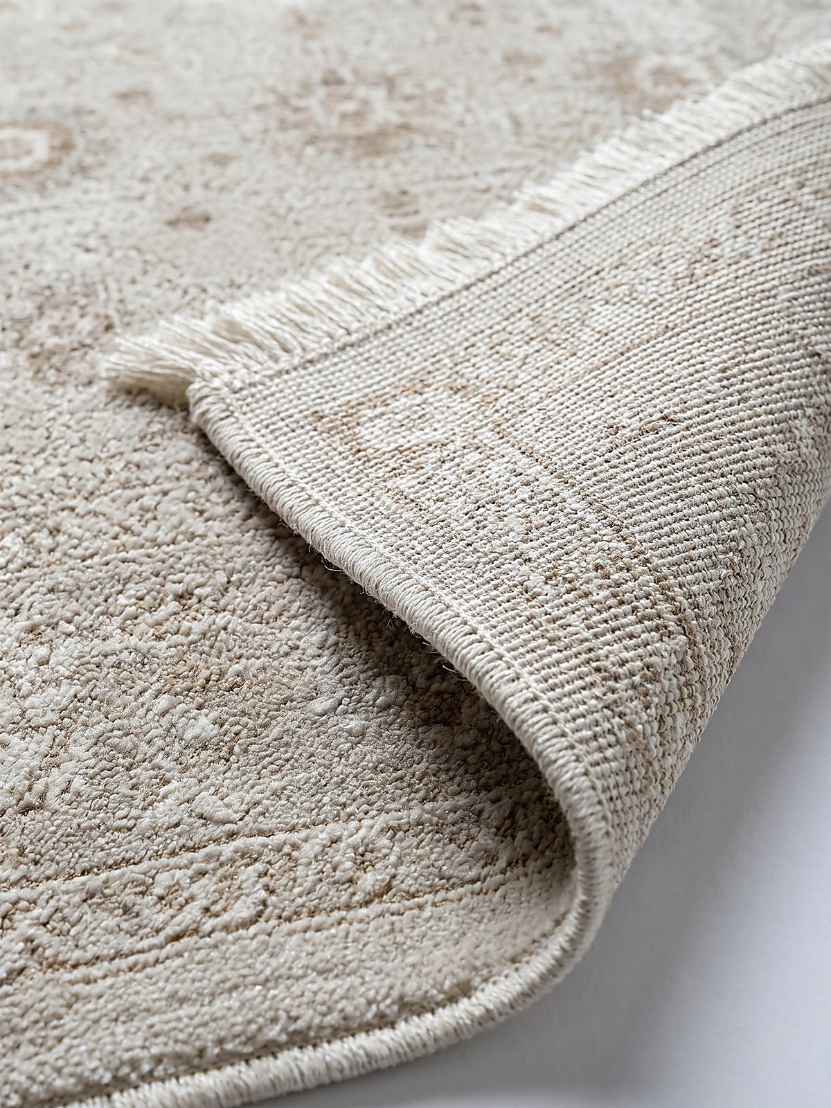 KURZFLORTEPPICH Orientalisch SCRIVIA Polypropylen Beige 160 x 230 cm - Beige, Textil (160/230cm) - KADIMA DESIGN