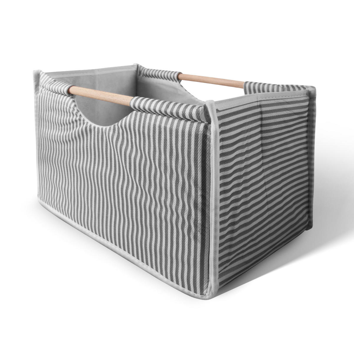 AUFBEWAHRUNGSBOX faltbar 32cm x 17cm x 18cm, Schubladen Organizer - Grau, Textil (17/18/32cm) - Bestlivings