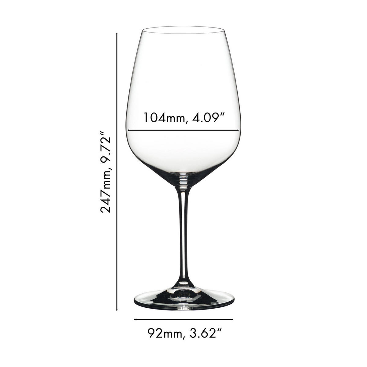 CABERNET ROTWEINGLÄSER Extreme transparent 800 ml 2er Set - Transparent, Glas (0.8L) - Riedel