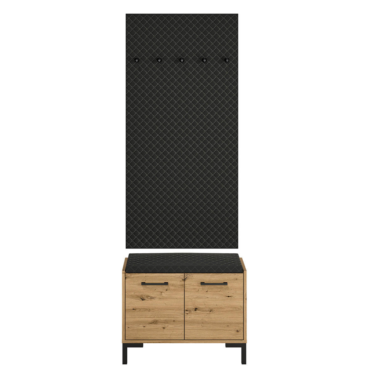 PŘEDSÍŇOVÝ NÁBYTEK Liora Dřevo - hnědá, kompozitní dřevo (70/54/34cm) - Petits-meubles