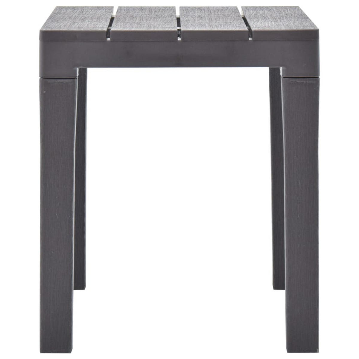 GARTENBÄNKE 2 Stk. Moccafarben Kunststoff - Grau, Kunststoff (60/45/38.5cm) - furnicato