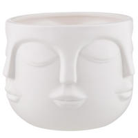 BLUMENTOPF Artist - Weiß, Stein (12cm) - BUTLERS