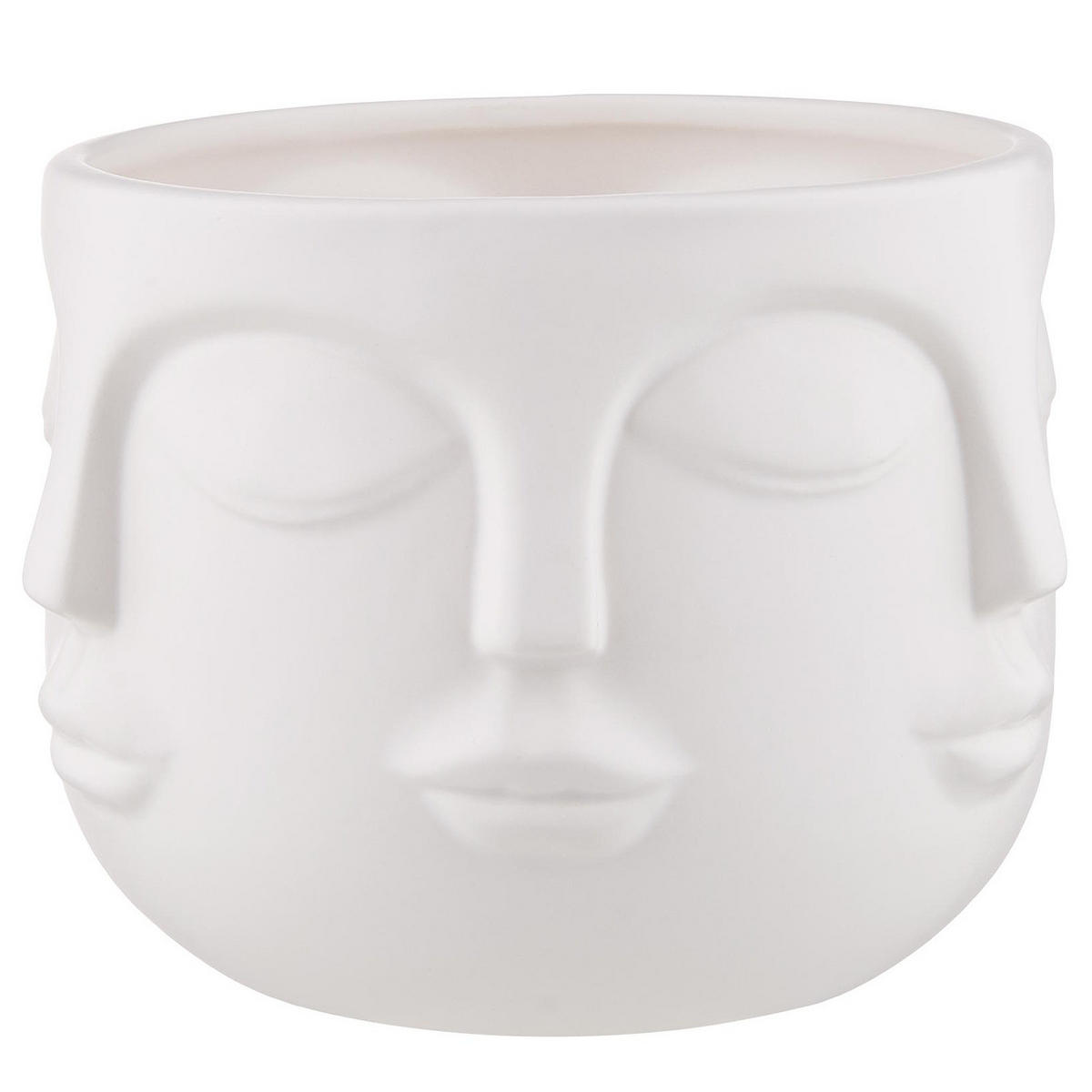 BLUMENTOPF Artist - Weiß, Stein (12cm) - BUTLERS