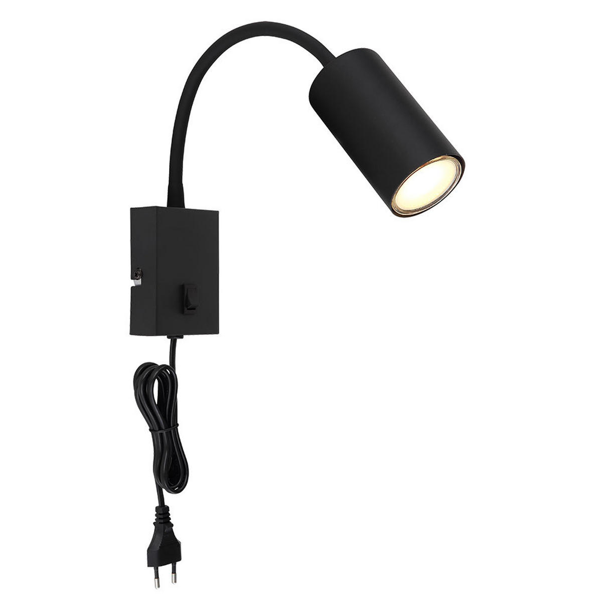 LED WANDLEUCHTE Metall Schwarz - Schwarz, Metall (7/44/32cm) - Globo Lighting