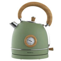 WASSERKOCHER ELEKTRISCH Oliv 24/18.5/28.5 cm KB9008 - Olivgrün, Metall (18.5/28.5/24cm) - Klausberg 