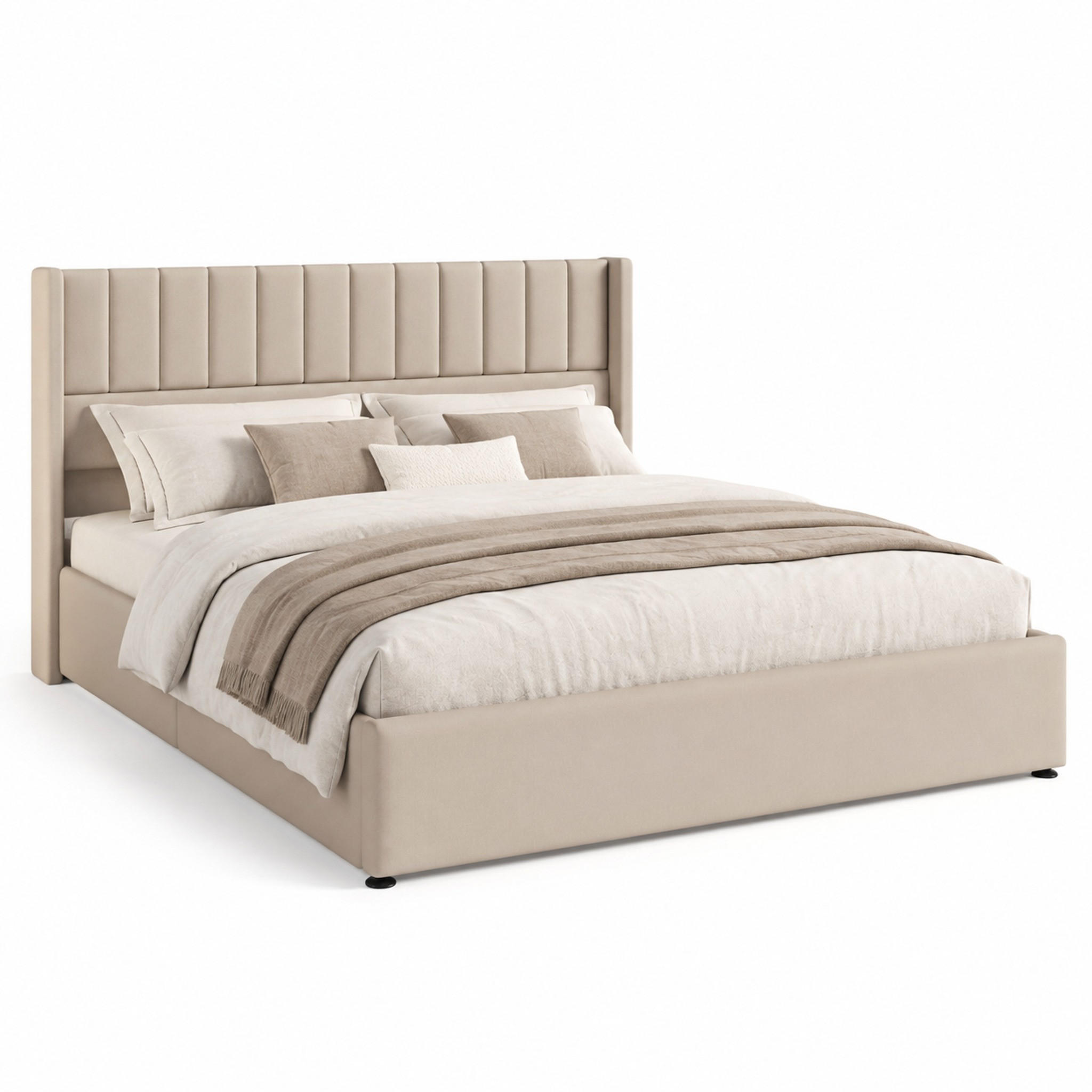 Meubliv Bett Beige 160x200 cm