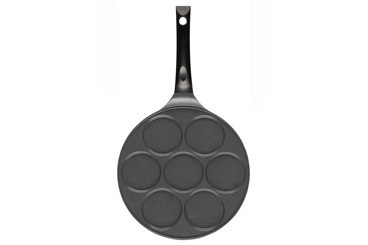 PFANNKUCHENPFANNE Ø 26 cm - Schwarz, Metall (26cm)