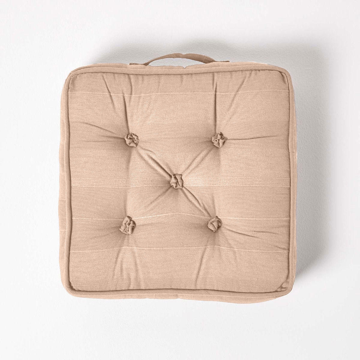 SITZKISSEN Rajput beige 40/40/8 cm - Hellbraun, Textil (40/40/8cm) - Homescapes