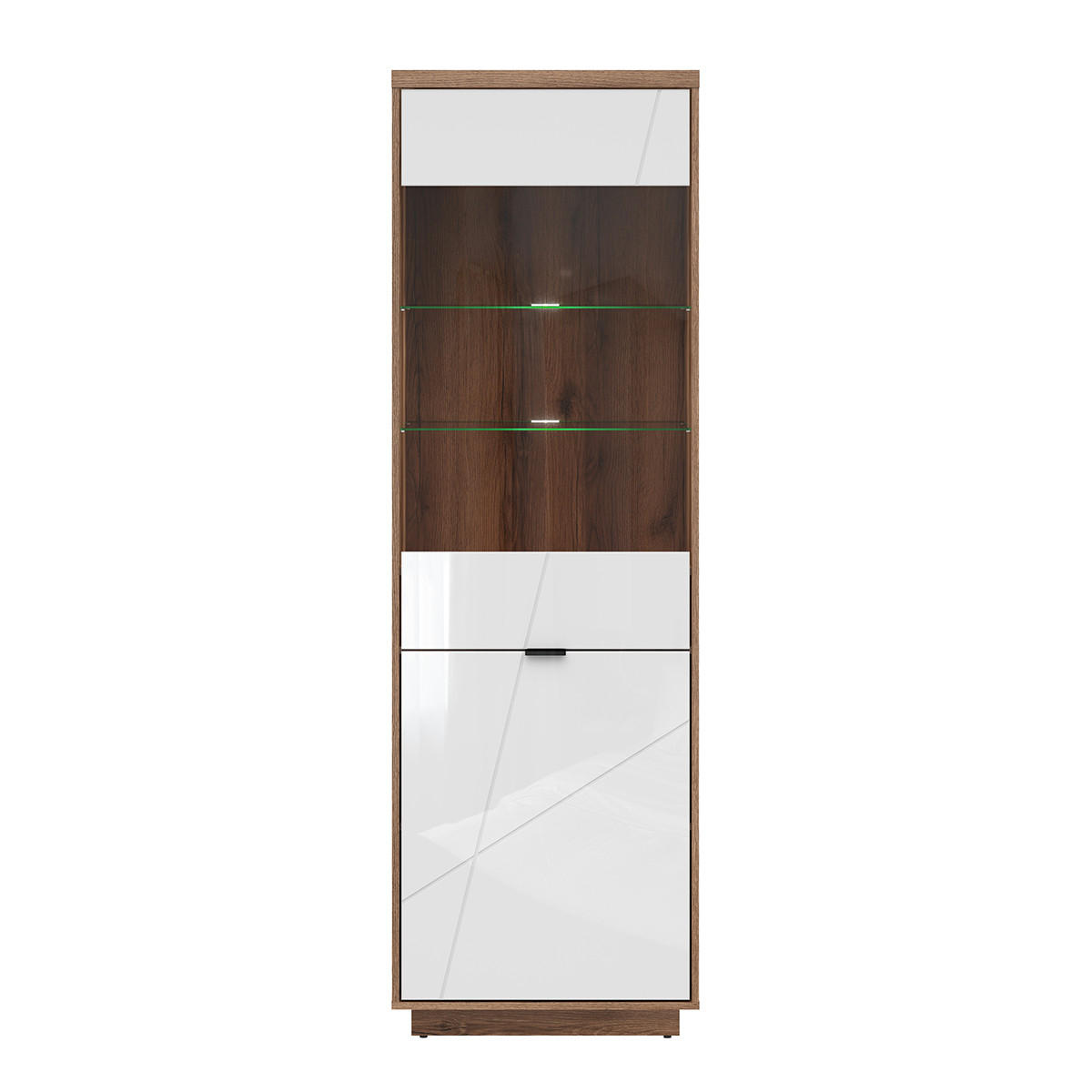 VITRINA Sven Bijelo i drvo - bijela, drvni materijal (64/201/43cm) - Petits-meubles