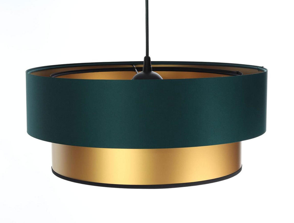 HÄNGELEUCHTE Grün 40/20 cm - Goldfarben/Grün, Kunststoff (40/1/20cm) - ONZENO