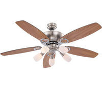 LED DECKENLEUCHTE Jerry Braun Glas - Braun, Glas (130/130/49.5cm) - Globo Lighting