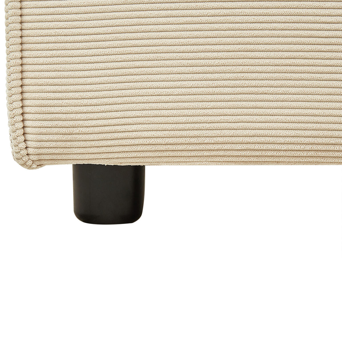 POLSTERBETT 180/200 cm Beige Linards - Beige, Naturmaterialien/Textil (180/200cm) - Beliani