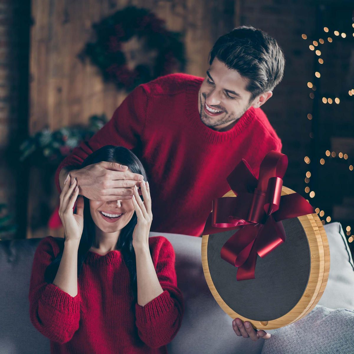 KÄSEBRETT mit Käsemesser Set 30cm - Beige, Holz (30/30cm) - BlauKe